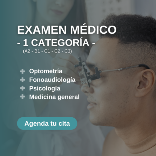 Examen médico 1 categoría